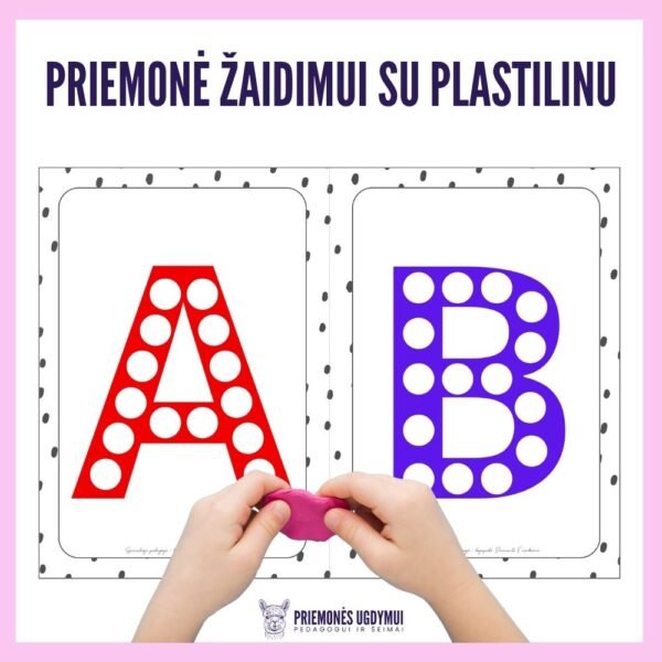 Priemonė žaidimui su plastilinu