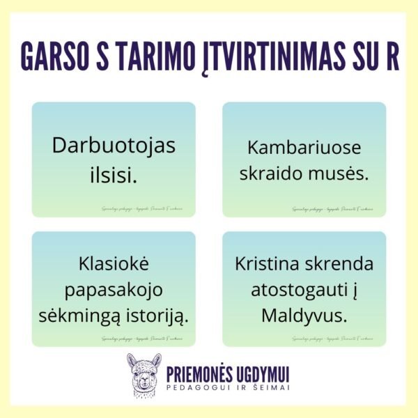 Garsų tarimo įtvirtinimo rinkinys - Image 4
