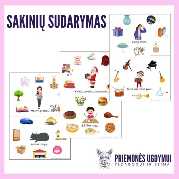 Sakinių sudarymo rinkinys - Image 2