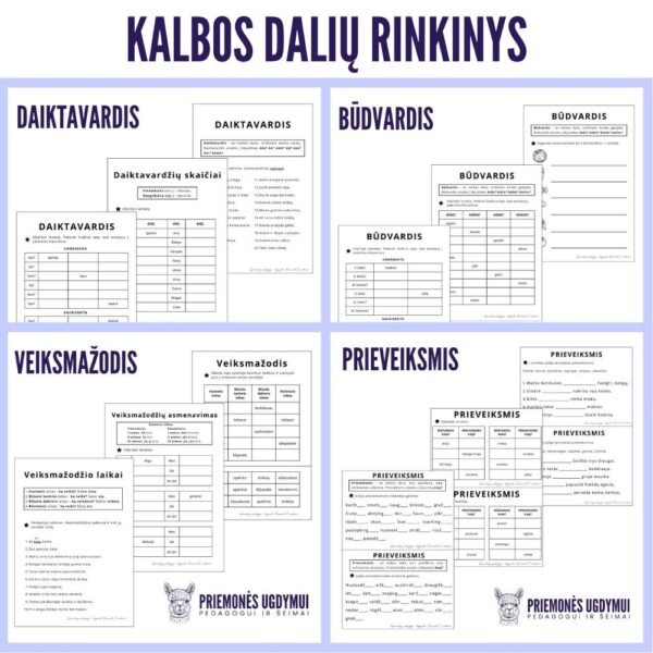 Kalbos dalių rinkinys