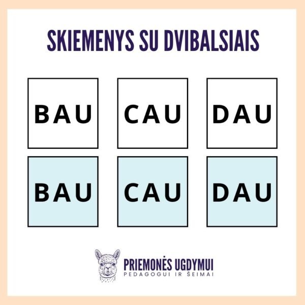 Skiemenys skaitymui su dvibalsiais