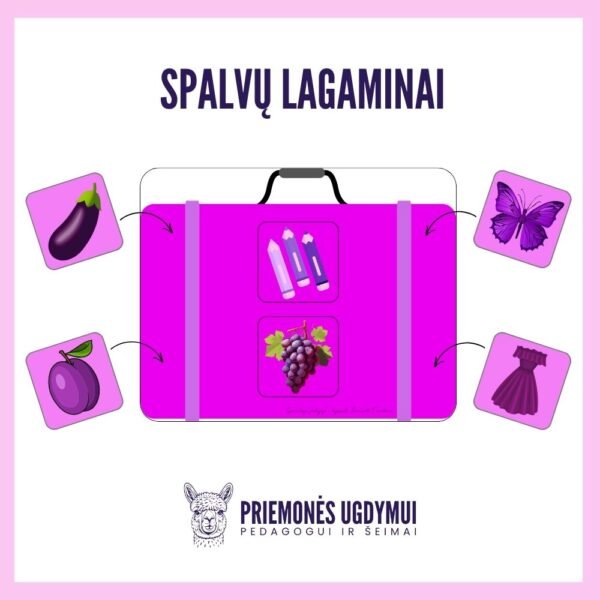 Spalvų lagaminai