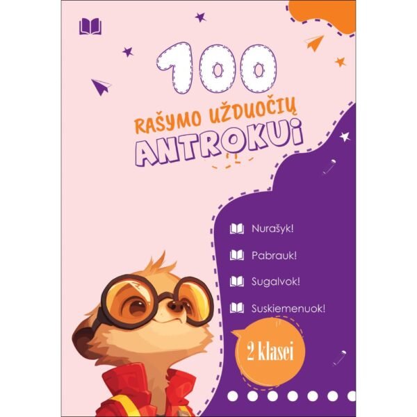 100 rašymo užduočių antrokui