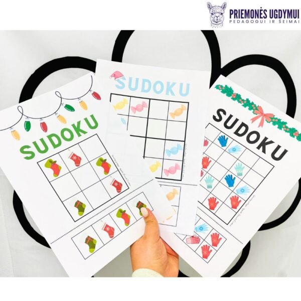 Spausdintos užduotys KALĖDŲ SUDOKU
