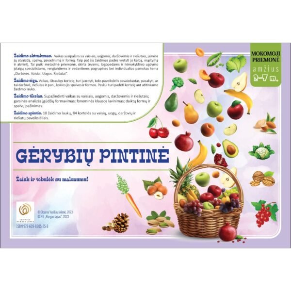 Žaidimas GĖRYBIŲ PINTINĖ