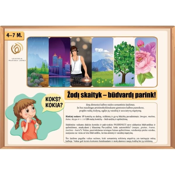 Žaidimas ŽODĮ SKAITYK – BŪDVARDĮ PARINK - Image 2
