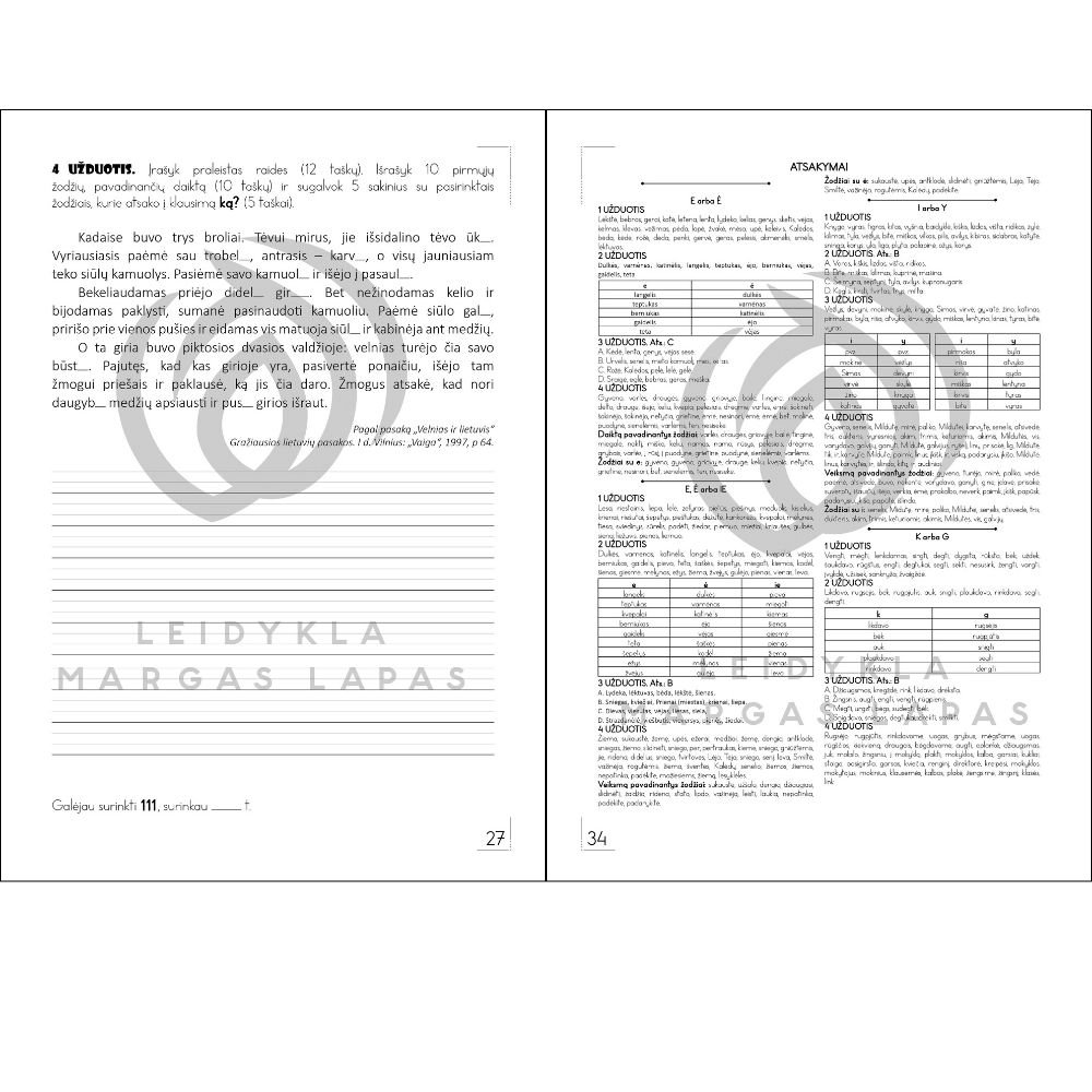 Raides įrašyk, užduotis atlik!. 2 KLASĖ 1 dalis - Image 3