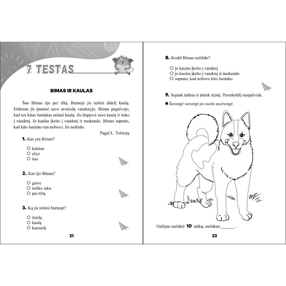 TEKSTO SUVOKIMO TESTAI 1 klasė - Image 3