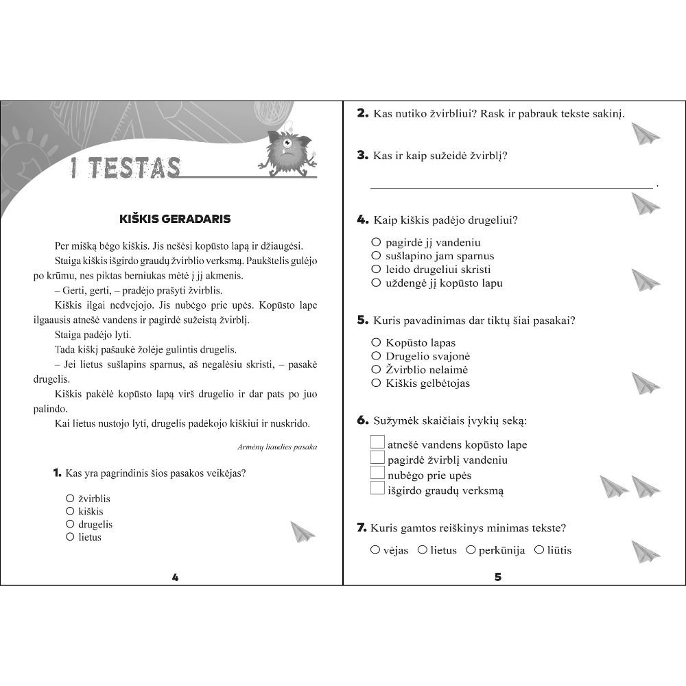 TEKSTO SUVOKIMO TESTAI 2 klasė - Image 3