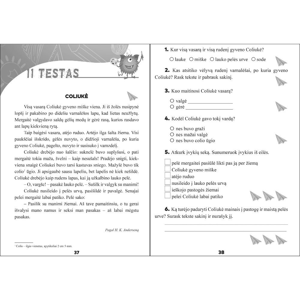 TEKSTO SUVOKIMO TESTAI 3 klasė - Image 3