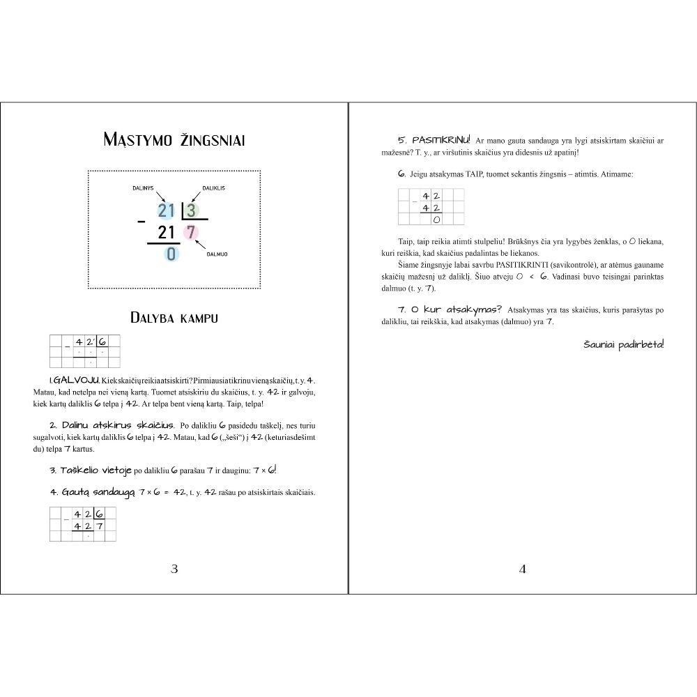 SKAIČIUOJAME STULPELIU. Dalyba kampu. 3-4 klasė - Image 2